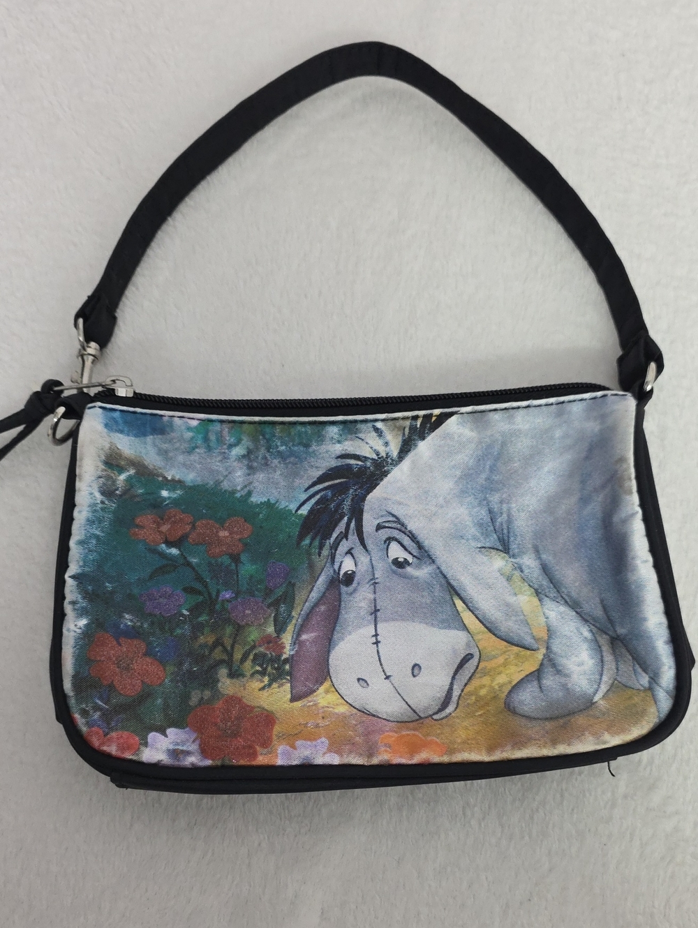 Disney Black Eeyore Graphic Small Purse Clutch